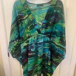 Apt. 9 Whimsical Blouse/Swim Cover-up